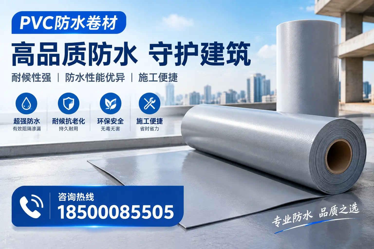 PVC防水卷材的防水效果评测，适合神农架的科学依据